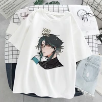 2022new summer womens t shirt genshin impact anime graphic tees shirts for women o neck short sleeve streetwear female clothes