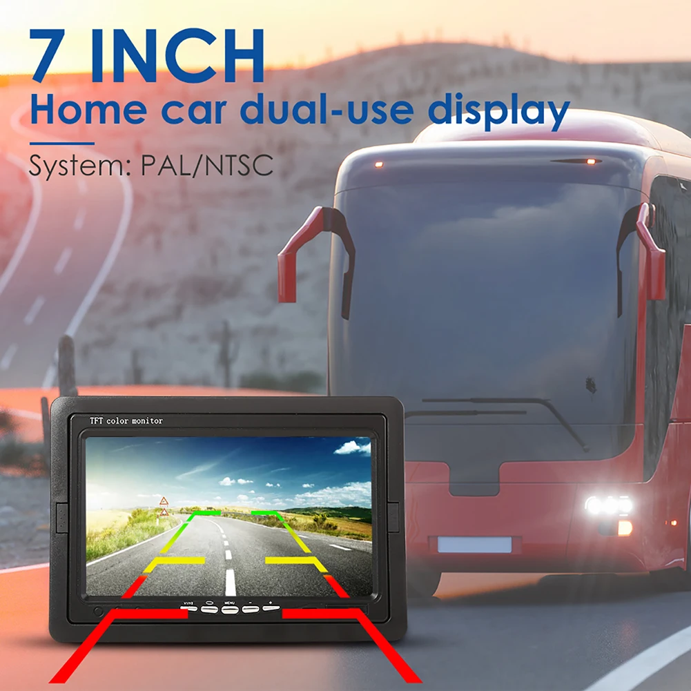 Car Monitor For Car Truck Home Security Camera 7 Inch Car Monitor 12V TFT LCD Screen PAL/NTSC Car Monitor Rear View Screen