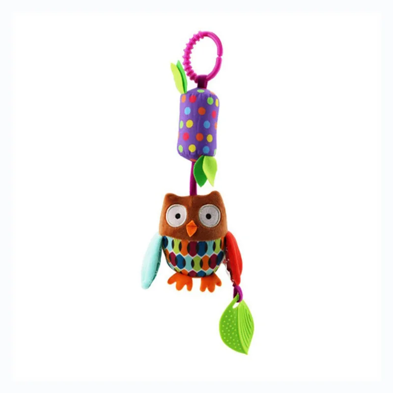 

1Pc Baby Stroller Rattles Infant Pram Hanging Animals Pendant Interactive Toys Car Seat Toddler Handbells Decor Wind Chimes 0-3Y