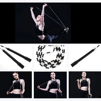 2 9m pvc bamboo design jump rope children fancy beads sports gym training jump rope home exercise leg arm core exercise