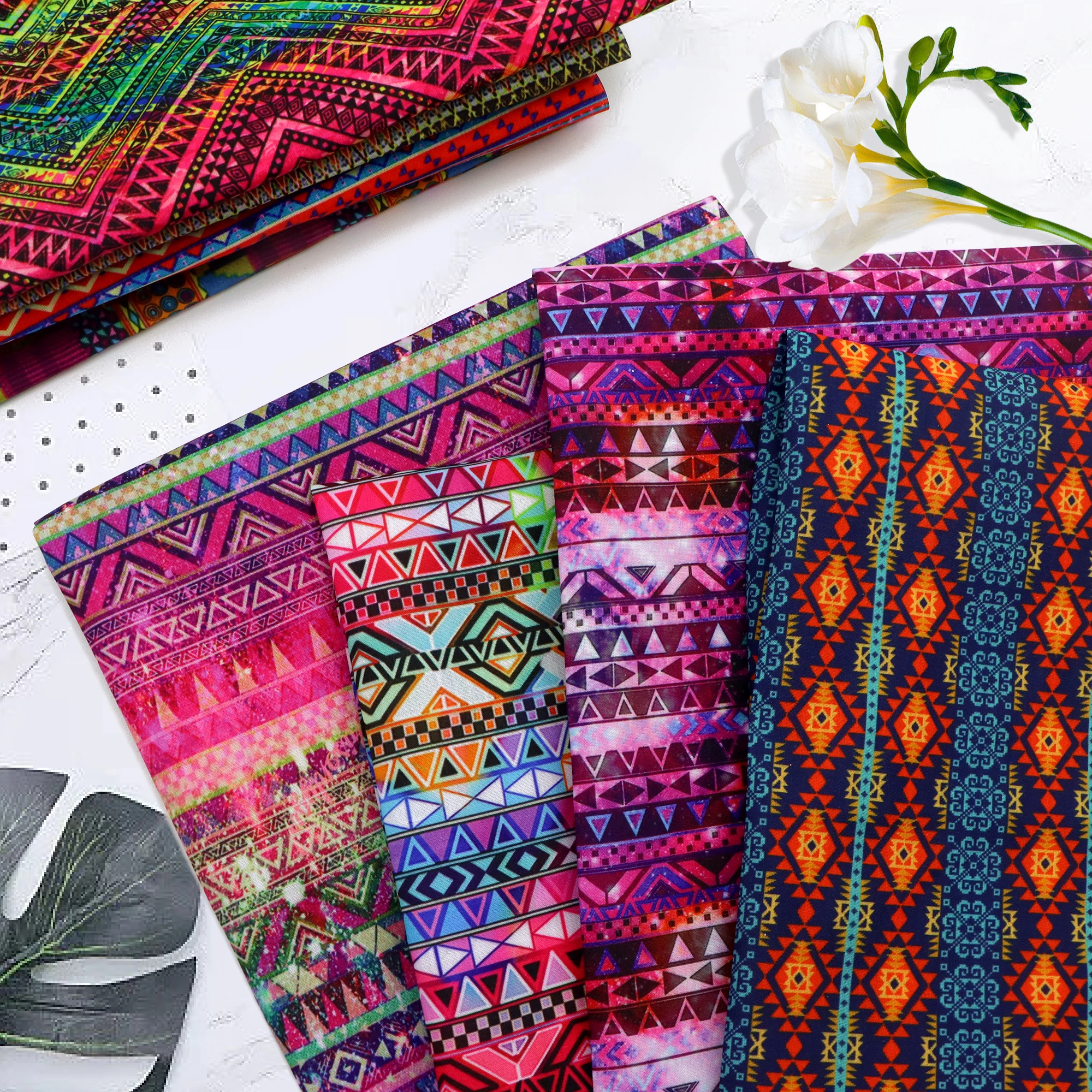 10 шт. 20*33 см ацтекский тройной узор в этническом стиле полиэстер хлопчатобумажная