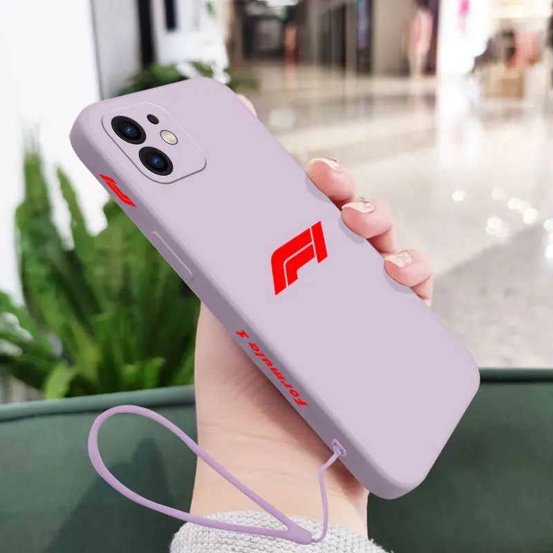 Cool Formula 1 F1 Phone Case For Samsung A81 A53 A50 A12 A22S A52 A52S A51 A72 A71 A32 A22 A20 A30 A21S A11 4G 5G With Lanyard