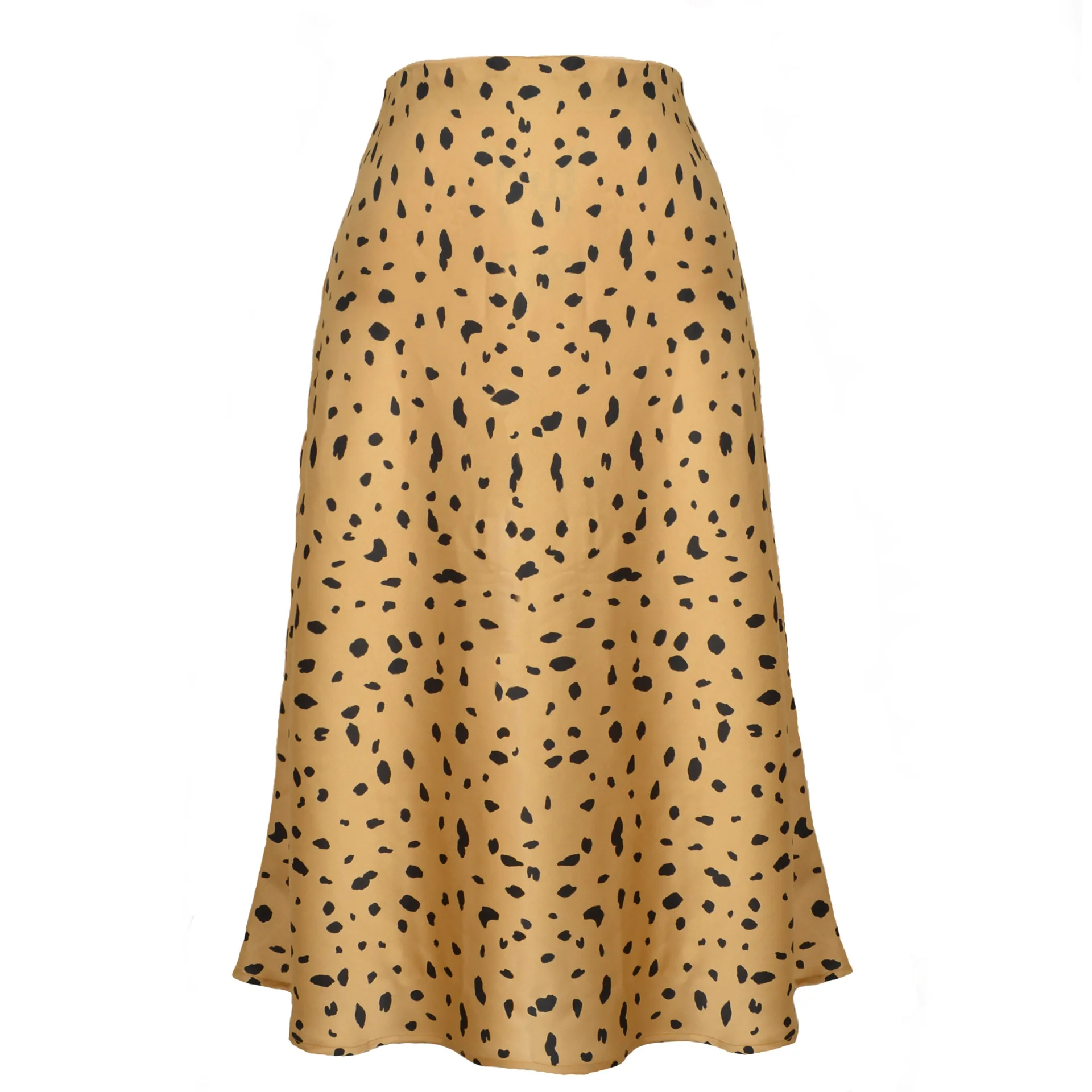 Женская трапециевидная юбка с оборками и завышенной талией 2022 женские