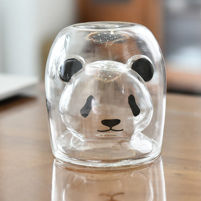 

Стеклянная кружка с двойной стенкой Panda Mug