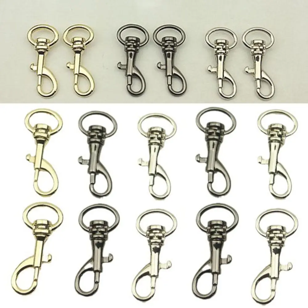 

5pcs Metal Detachable Snap Hook New 3 Colors 39mm Trigger Clips Buckles Webbing Pet Buckle Outdoor Tool