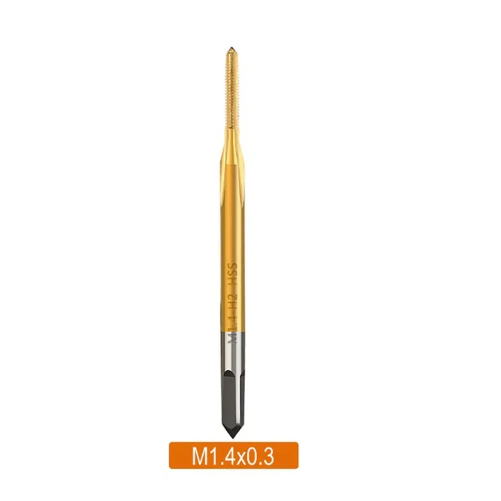 Резьбовой метчик HSS M1 M1.2 M1.4 M 1.6 M1.7 M1.8 Машинный с покрытием Металлический