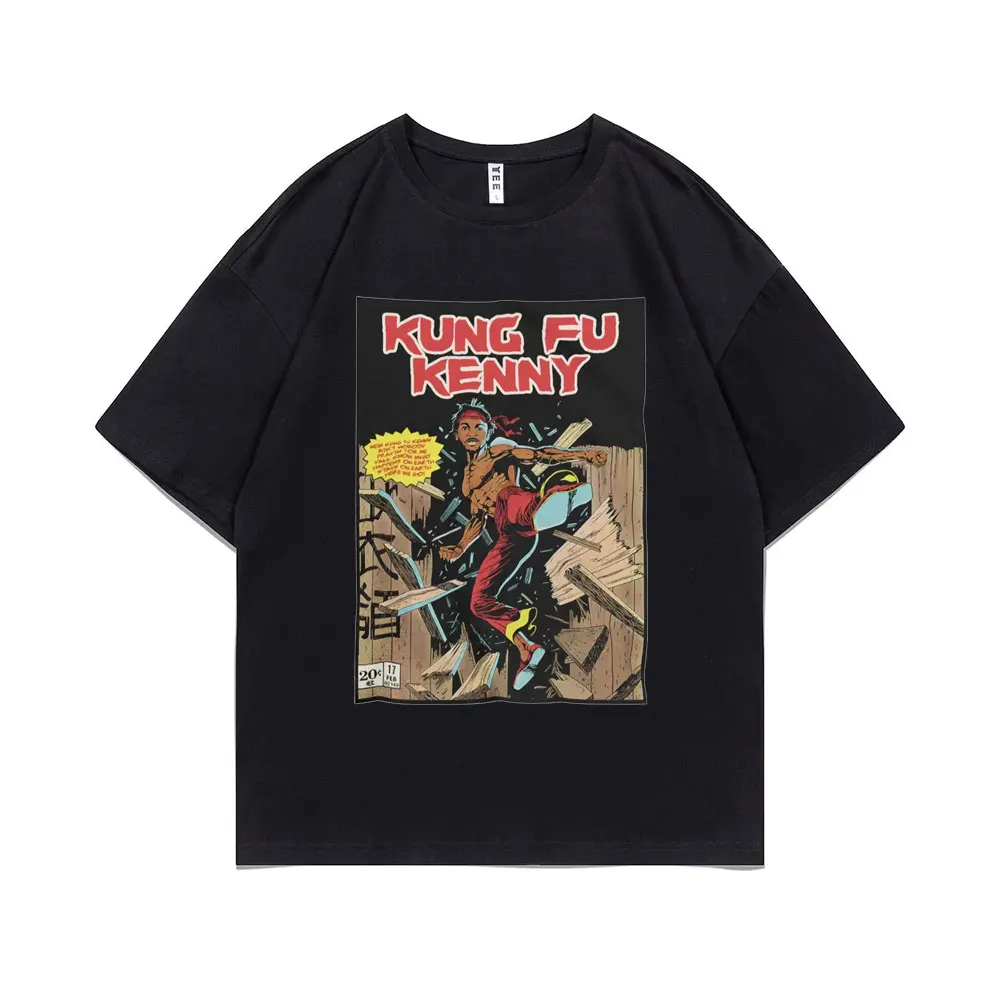 

Vintage 90‘s Comic Style Kendrick Lamar Inspired Kung Fu Kenny Graphic T-shirt Tops Men Women Fashion Hip Hop Oversized T Shirts