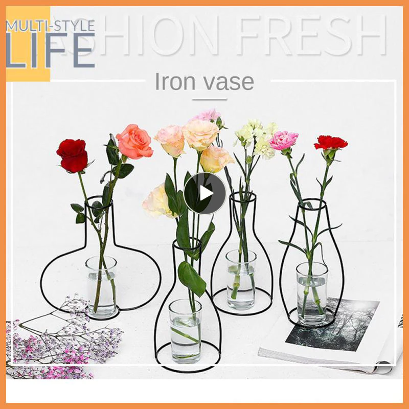 

Creative Diy Flower Vase Holder For Living Room Decor Nordic Styles Dry Fresh Flower Arrangement Modern Table Flowers Vases