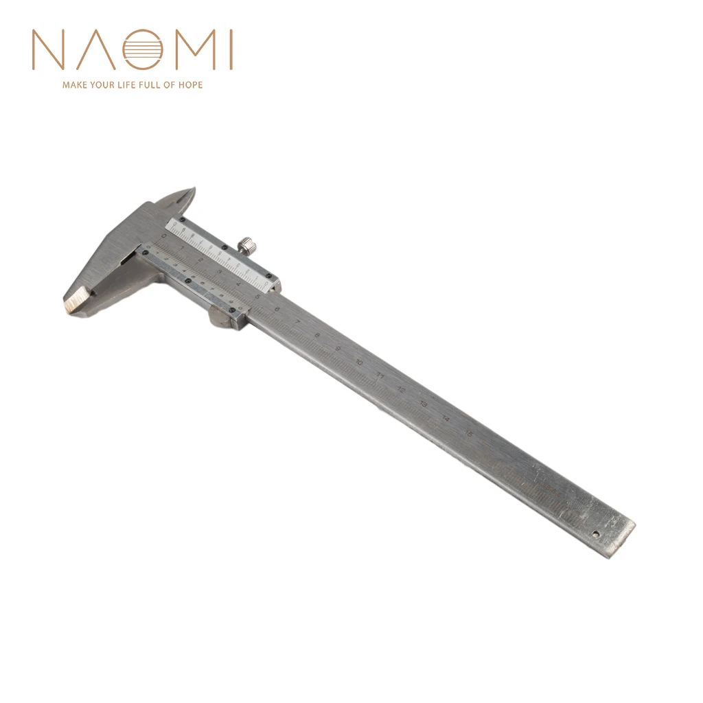 

NAOMI Music Instrument Measurement Tool For Violin Guitar Vernier Caliper 6" 0-150mm 0.02mm Metal Calipers Gauge Micrometer