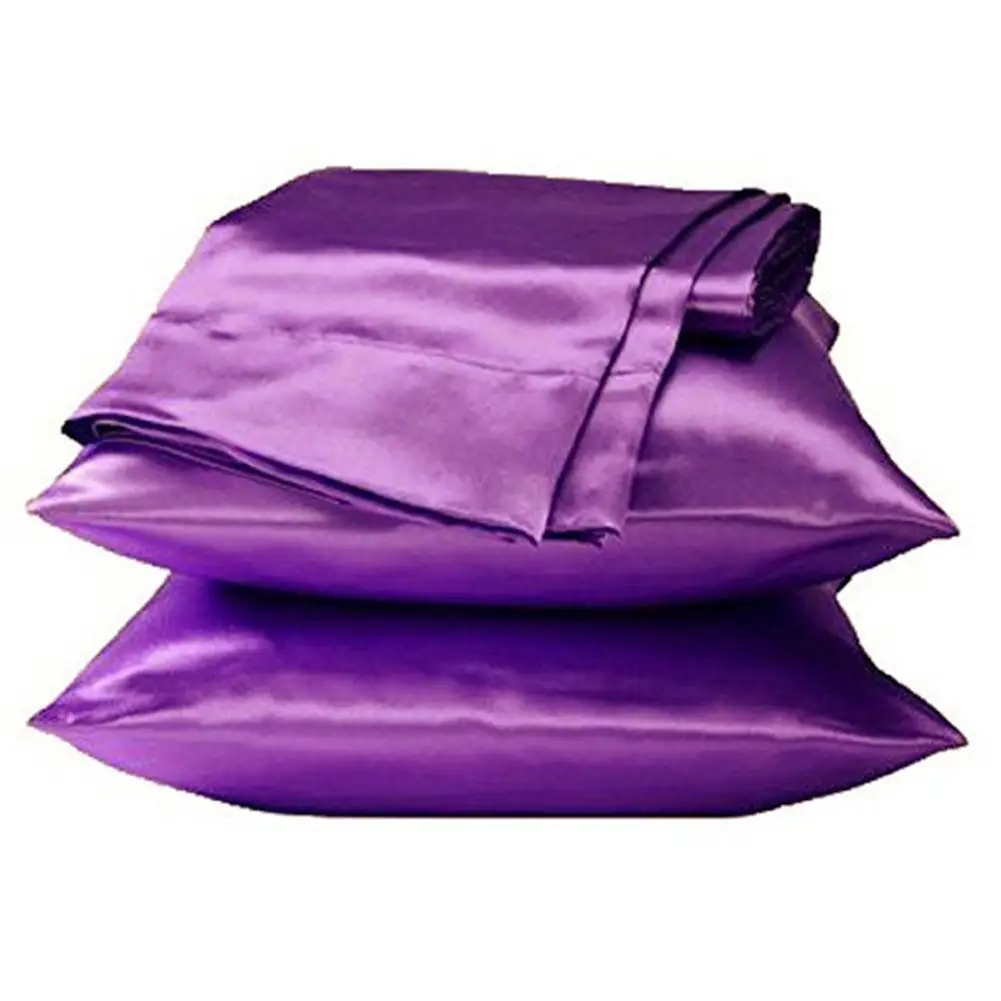

[ Ready Stock ] Pillow Case Imitation Satin Silk Pillowcase Bed Pillow Cover for Bed Supplies (without Pillow Inner)