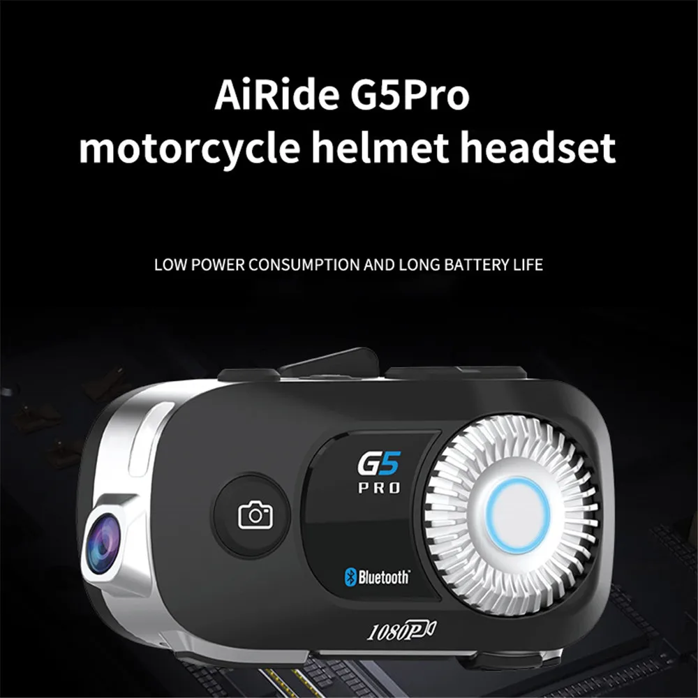 Мотоциклетный шлем AiRide G5 Интерком Bluetooth Wi-Fi 1080P |