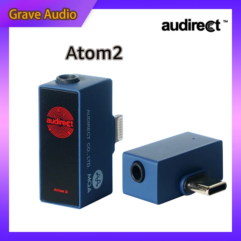 

Hilidac Audirect New Atom2 MQA HiFi Portable USB DAC/AMP ES9281AC DSD512 32Bit/ 768KHZ Type C/ Lightning Atom 2Decoder Amplifier