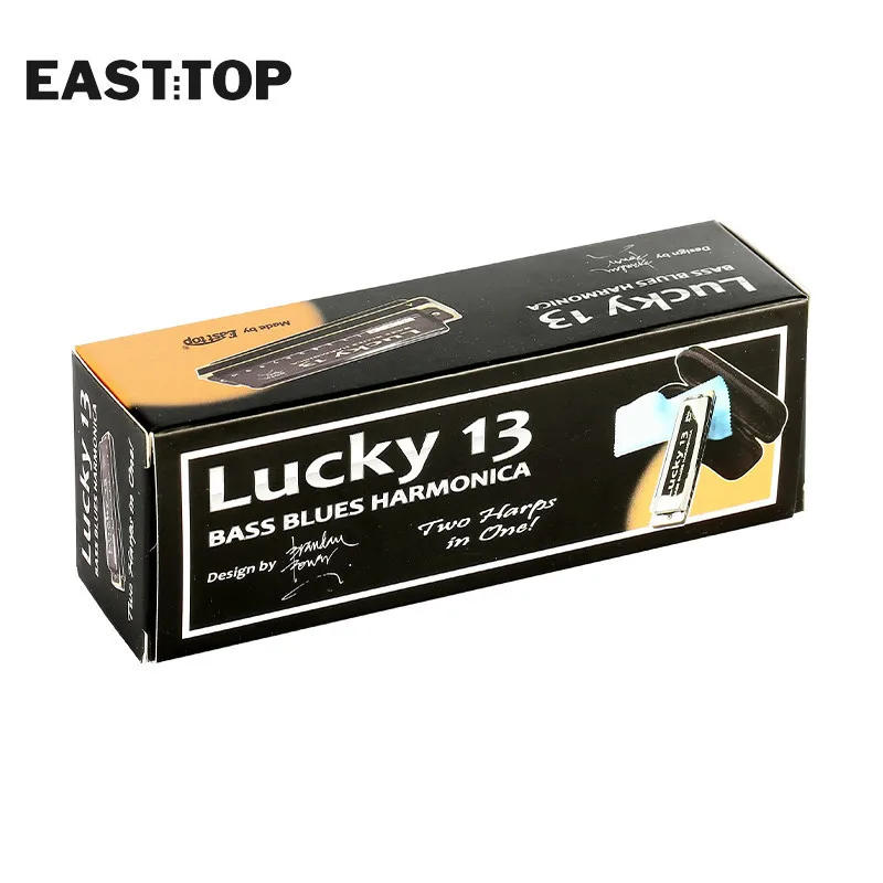 Музыкальные инструменты EASTTOP LUCKY 13 губная гармоника с отверстиями для начинающих