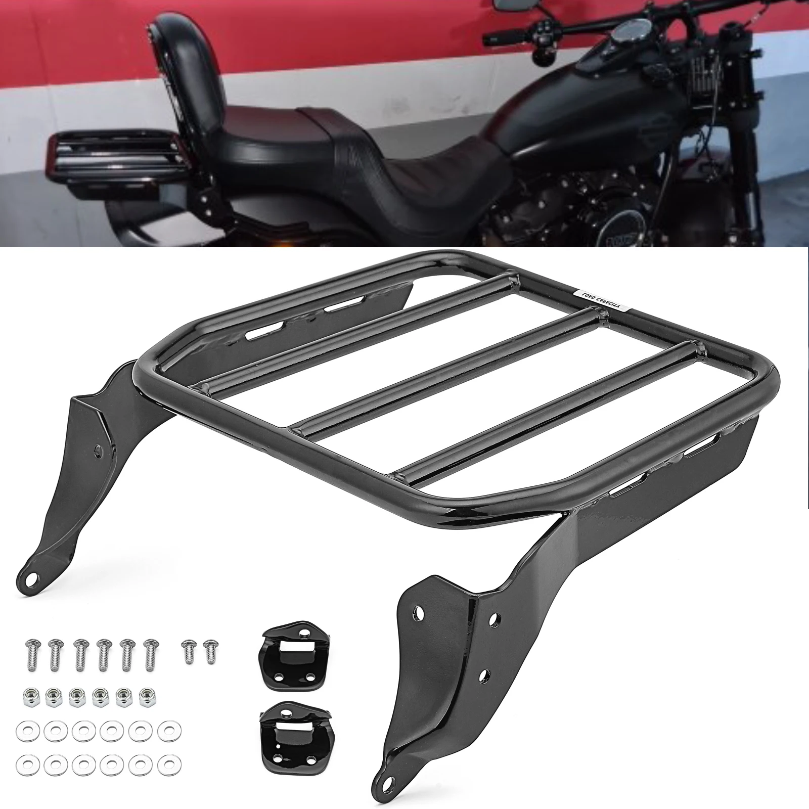 Motorcycle Accessories Sissy Bar Sport Luggage Rack For Harley 2018-2023 Sport Glide Softail FLSB Fat Bob FXFB FXFBS FXLR FXLRS