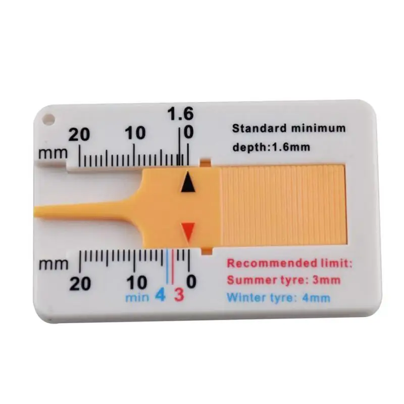 

Plastic Tire Pattern Ruler 0-20 Mm Vernier Depth Caliper Pattern Depth Gauge Car Depth Gauge Tyre Tire Tread Meter Portable H0i8