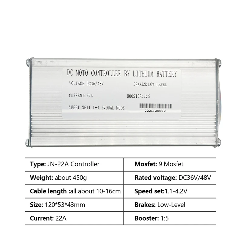 Электрический велосипедный скутер 36 В 48 500 Вт 22A 9-трубный бесщеточный двигатель