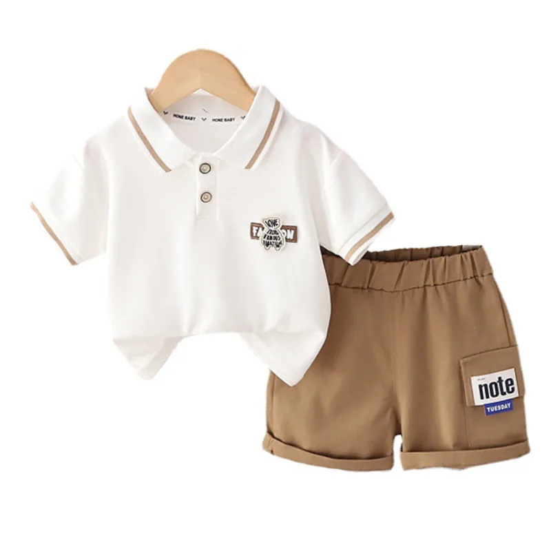 

New Summer Baby Girls Clothes Suit Children Boys Casual T-Shirt Shorts 2Pcs/Sets Infant Outfits Toddler Costume Kids Tracksuits