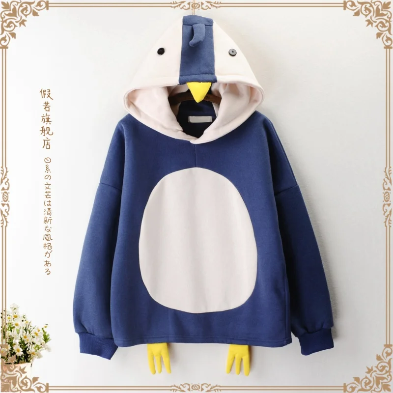 

Womens hoodies pullover cute harajuku women hoodies clothes kawaii oversize loose Cotton Casual Full Regular Cartoon