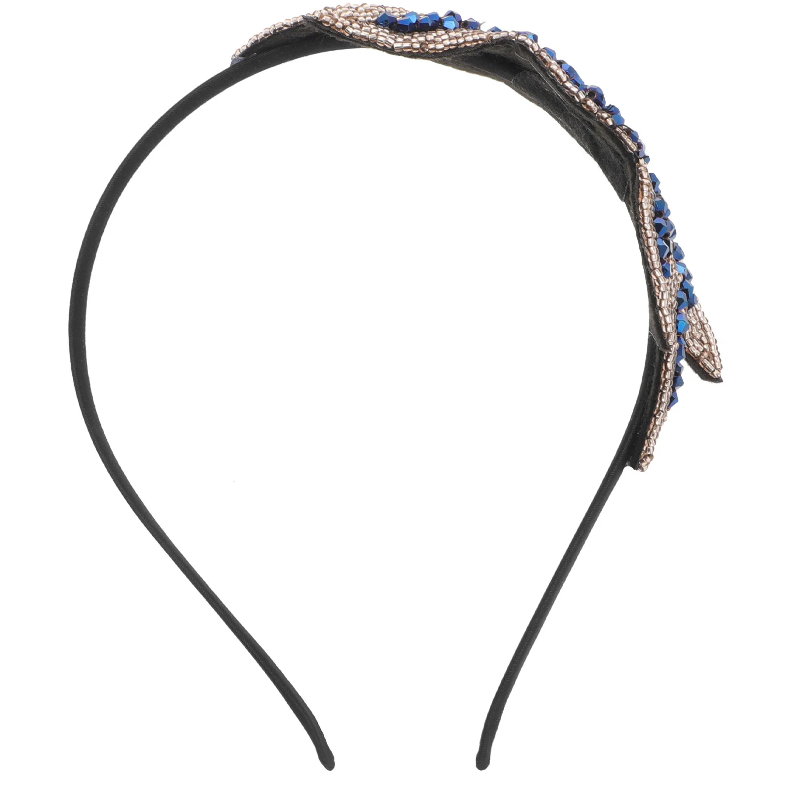 

Головная повязка в виде листа, головная повязка в стиле 1920-х годов, головной убор в стиле Великий Гэтсби для костюма, аксессуар (синий)