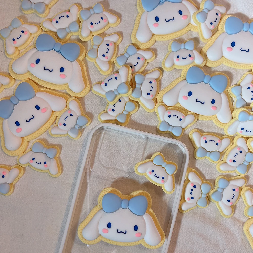 

Sanriod Anime Cinnamoroll Cute Plastic Patch Mobile Phone Case Decoration Diy Mini Bones Cell Phone Beauty Material Accessories