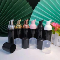 10pcslot 60ml bright black foam bottle soap mousse liquid dispenser plastic foam shampoo lotion bottle foam bottle containers