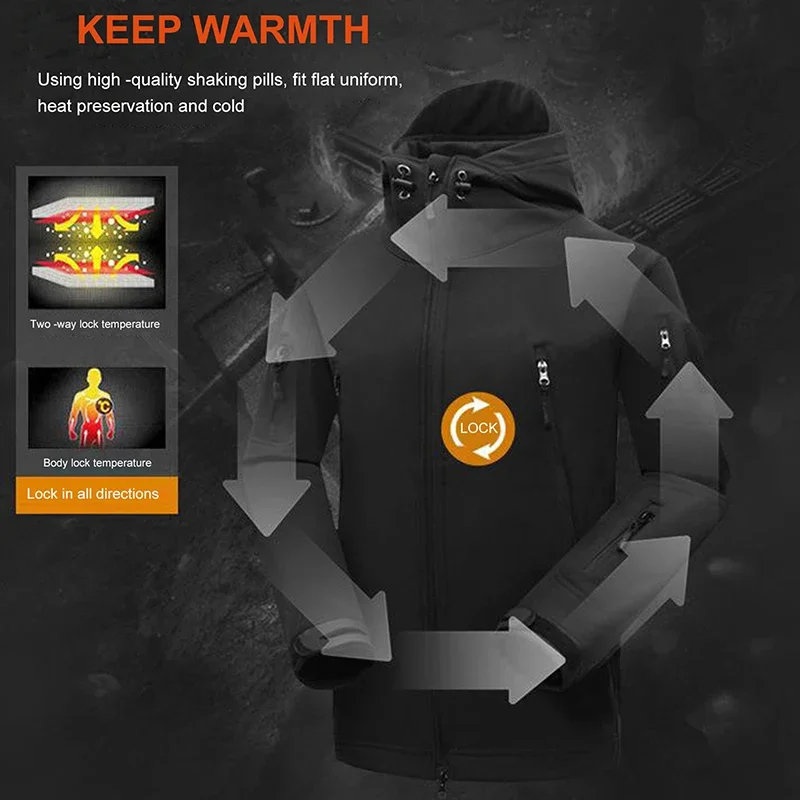 2 шт./комплект Мужская тактическая куртка с капюшоном и брюки-карго