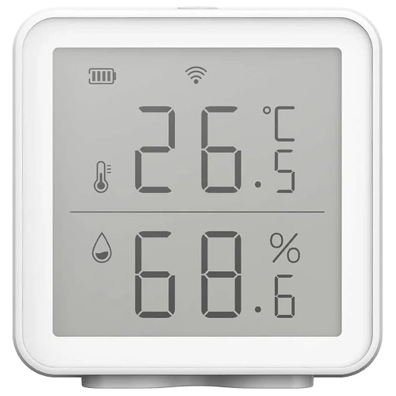 

FULL-Tuya Wifi Temperature And Humidity Sensor Indoor Hygrometer Thermometer Detector Support Alexa Google Home Smart Life