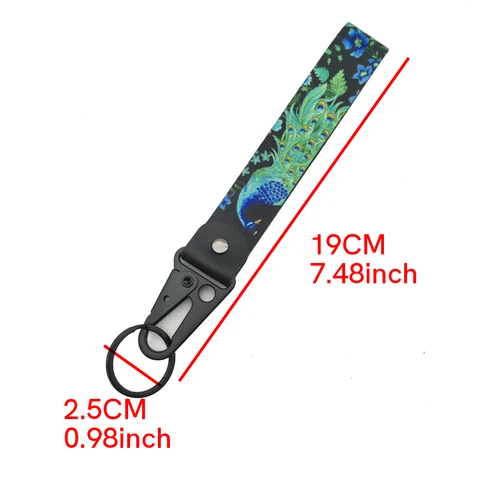 Брелок серии в японском стиле, нейлоновый термопереносный брелок для ключей, ремешок JDM, модифицированный для Honda Toyota Moto, автоаксессуары