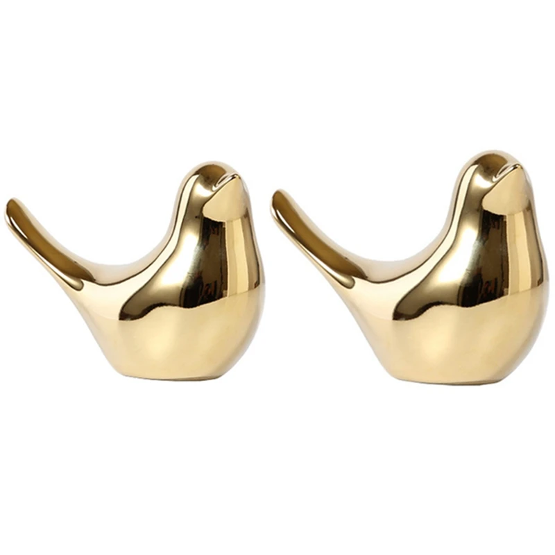 

2 шт., современные керамические статуи птиц с полярным домом