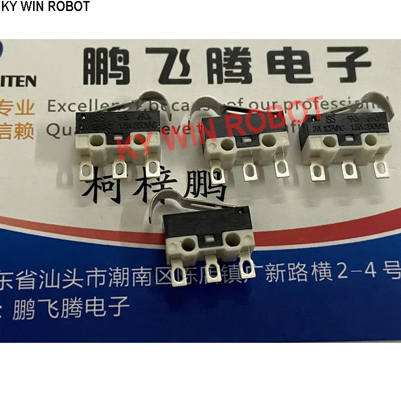 

1PCS U.S. SS0750303F050S1A small micro travel switch 3 feet with R handle 3A125V 1.5A250VAC welding wire feet