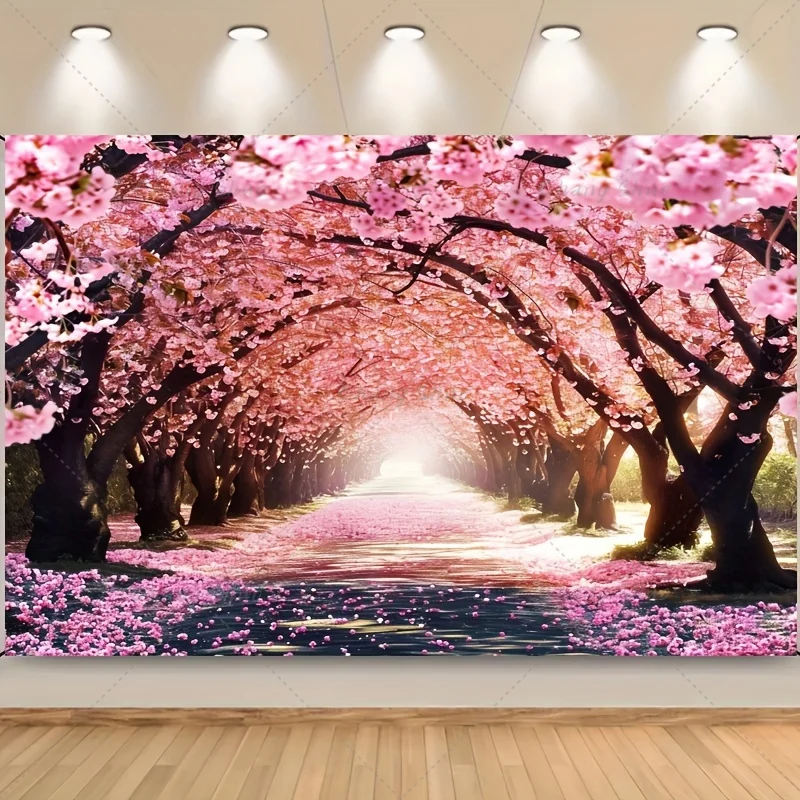 MOON.QG розовые цветы сакуры Фотофон реквизит для детской фотосъемки