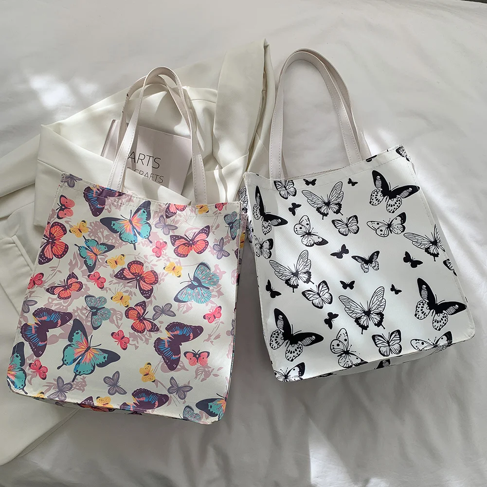 

Fashion Casual Canvas Shoulder Bags Large Capacity College Designer Handbag Ladies Daily Shopping Tote Books Bag for Girls Women