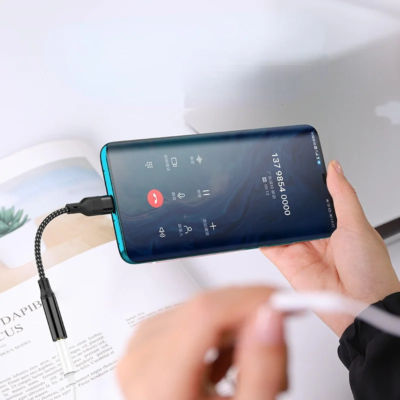 

USB C To 3.5mm Headphones Adapter for Xiaomi Samsung Type C 3.5 Jack Earphone Audio Aux Cable for Huawei P20 P30 Pro Mate 20 30