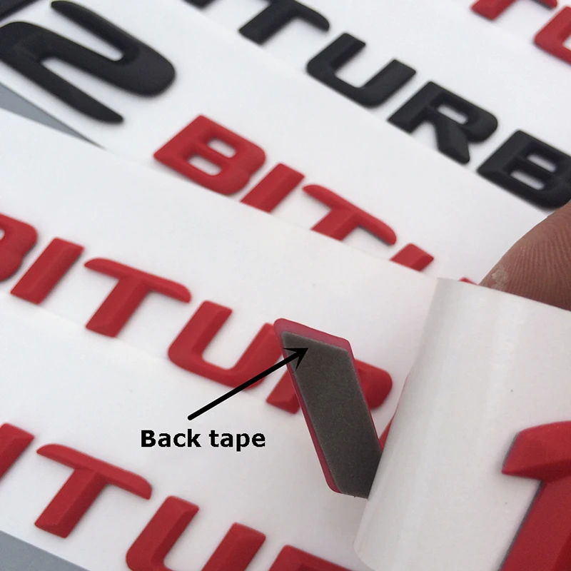 Символ V8 V12 BITRUBO для Mercedes Benz C63 E300L наклейка на крыло с боковым суперзарядом логотип