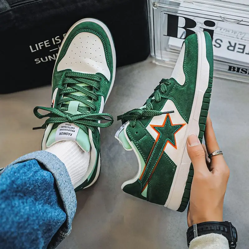 

BAPESTA SK8 DUNK small crowd original cricket shoes Men's autumn and winter new leisure sports meteor German training fashion sh