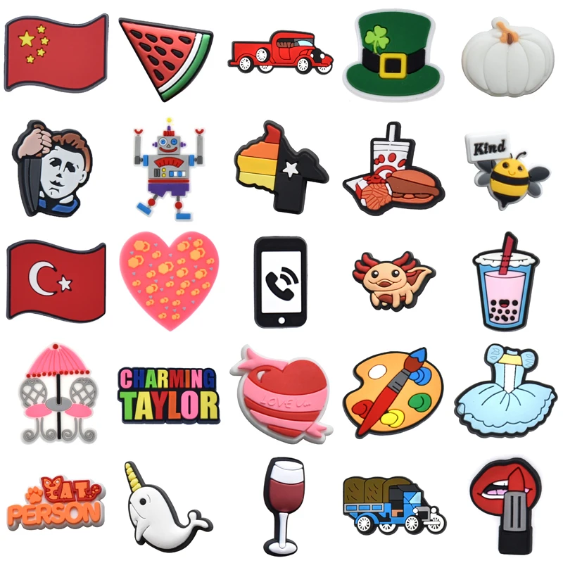 

Kids Para Pins Decorations for Crocs Boy Gifts Shoe Charms Set Jeans Wholesale Bulk Girl Men Packs Shoes Accessories Women Charm