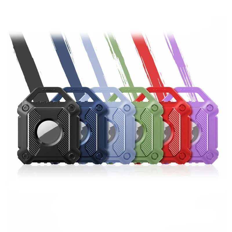 

K1MF Waterproof Air-tag Keychain Holder TPU Cover Durable Scratch-Resistant