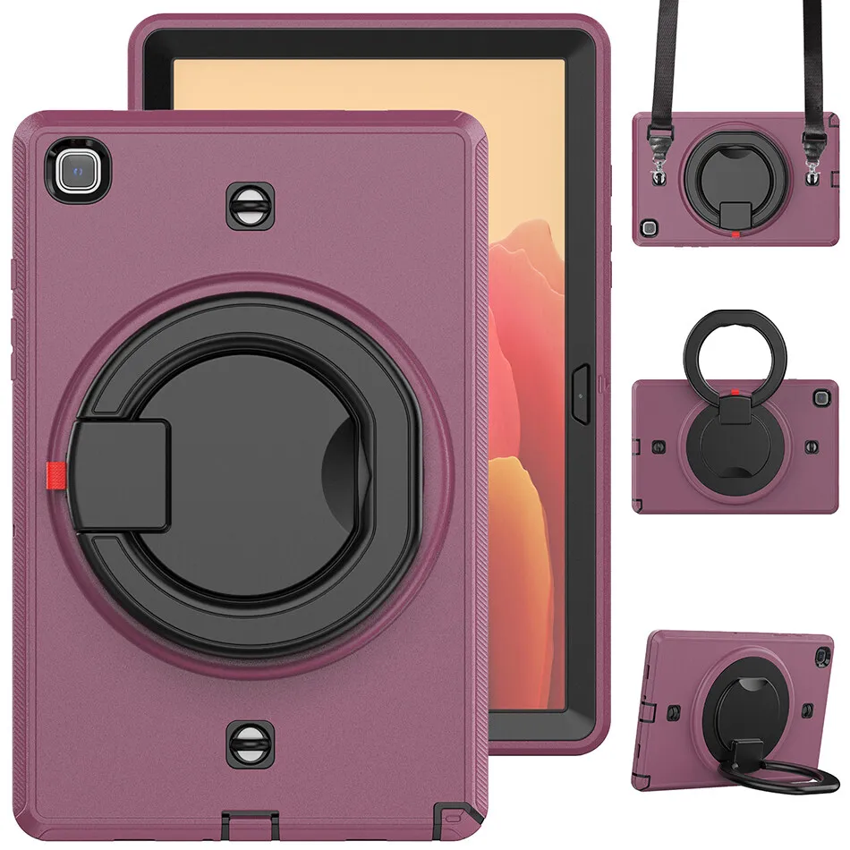 

Силиконовый чехол для Samsung Galaxy Tab A7 Lite, T220, T225, чехол для детей Tab A7 10,4, T500, T505, противоударный чехол с вращающейся ручкой