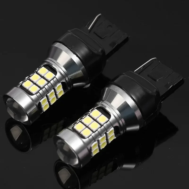 T20-27 Светодиодный 7440 WY21W W21W светодиодный лампы 7443 W21/5W T20 высокая яркость 3030SMD