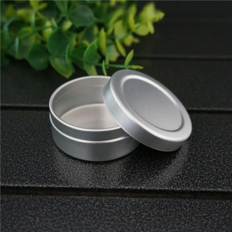 10/15 г 46*15 мм 36*18 Серебряная пустая круглая маленькая алюминиевая коробка