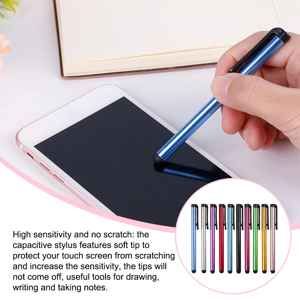 

10 Pieces Touch Screen Pen Mobile Phone Tablet Capacitive Pencil Drawing