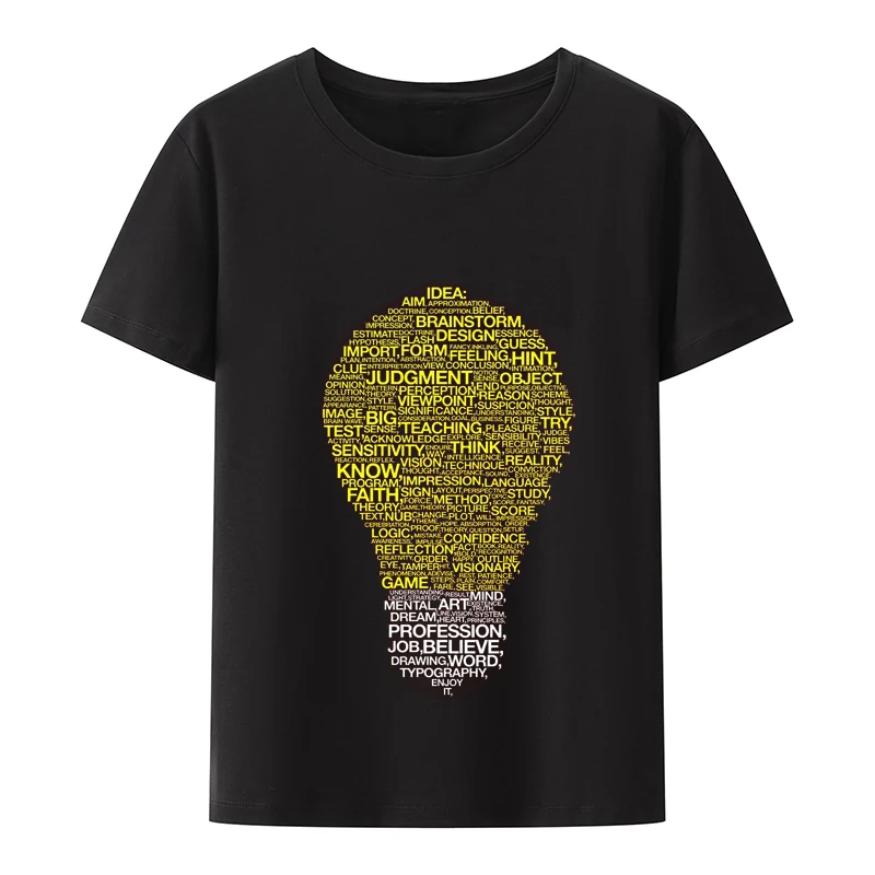 

Футболка мужская с круглым вырезом, забавная графическая рубашка с надписью «лампочки», в готическом стиле, в стиле хип-хоп, летняя футболка в стиле Харадзюку, уличная одежда, кавайная одежда