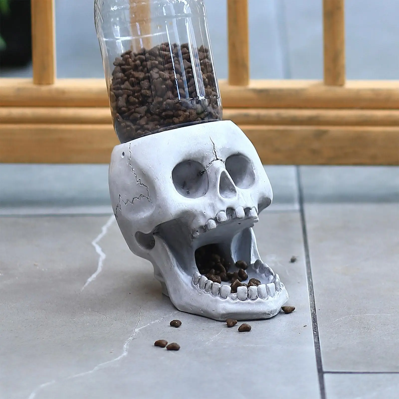 3D кормушка для животных в виде черепа подвесная головы скелета из смолы