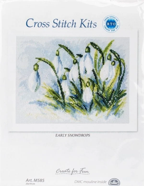 

rto m585 snow lotus 35-29 Cross Stitch Kit Packages Counted Cross-Stitching Kits New Pattern Cross stich unPainting Set