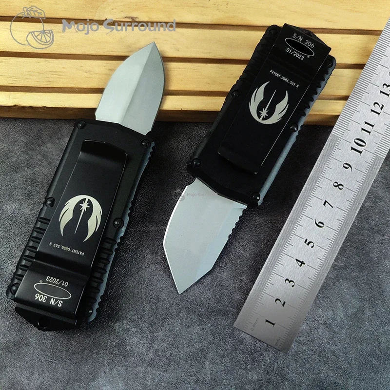 Micro EXOCET Tech Tactical Military Knife EDC Silver Tanto Blade D/E Мини-охотничий нож Pocketknive D2 Steel A23