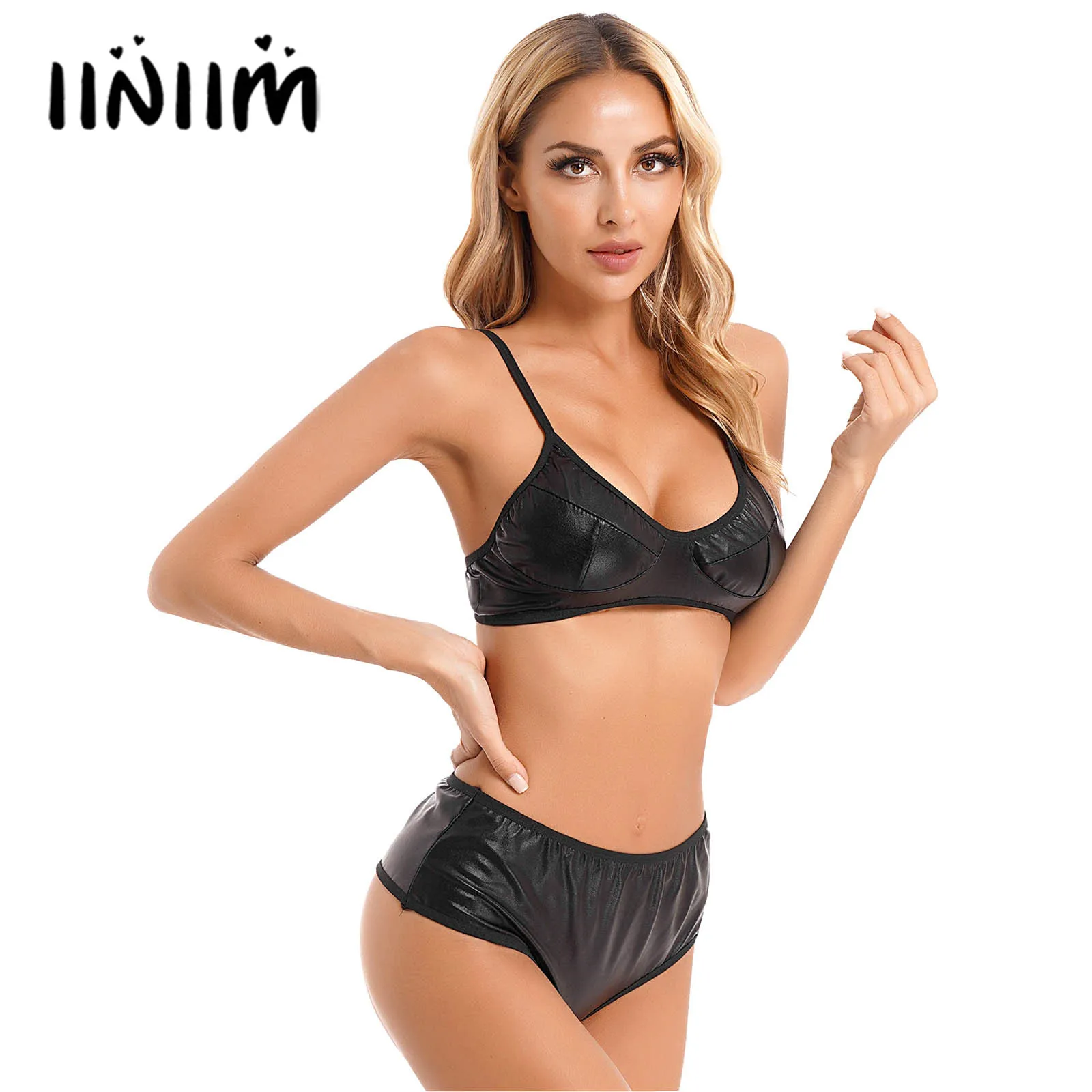 

Женский Семейный комплект нижнего белья, комплект из двух предметов, Клубная одежда, танцевальный костюм для ладони, бюстгальтер без косточ...