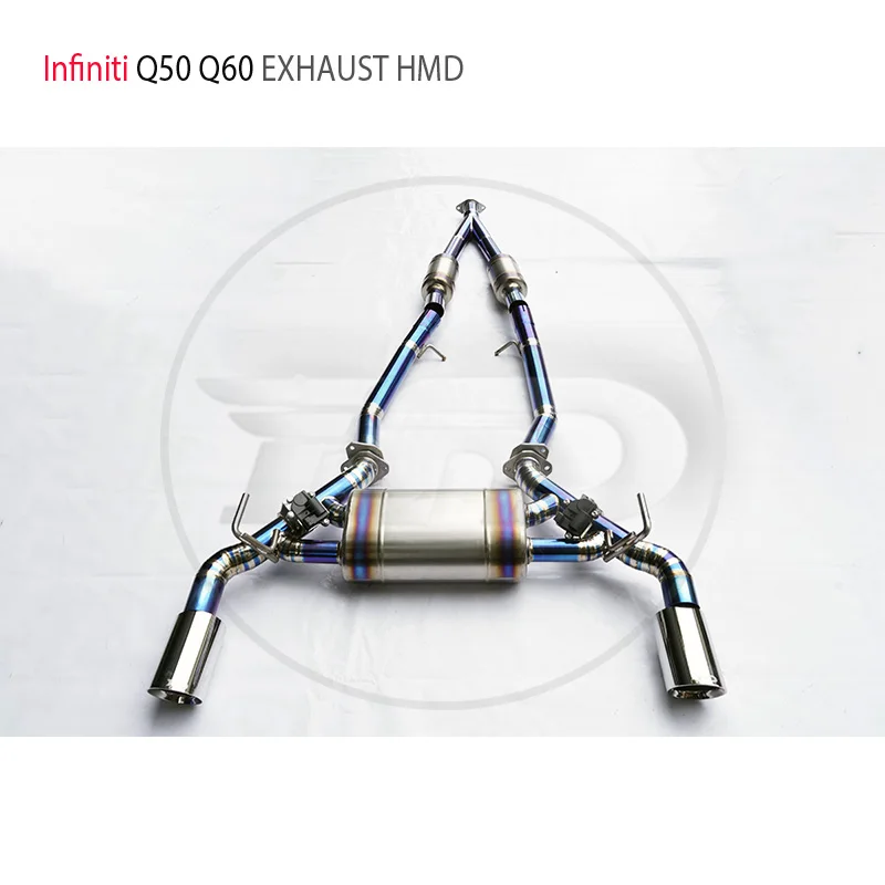 HMD Titanium Alloy Exhaust System Manifold Downpipe for Infiniti Q50 Q60 Car Accessories Auto Replacement Parts