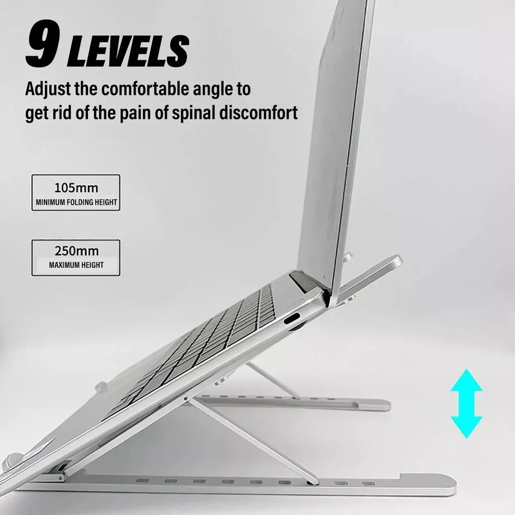 

Adjustable 7 Levels Laptop Stand Portable Foldable Desktop Computer Bracket Tablet Stand Laptop Holder Accessories Cooli