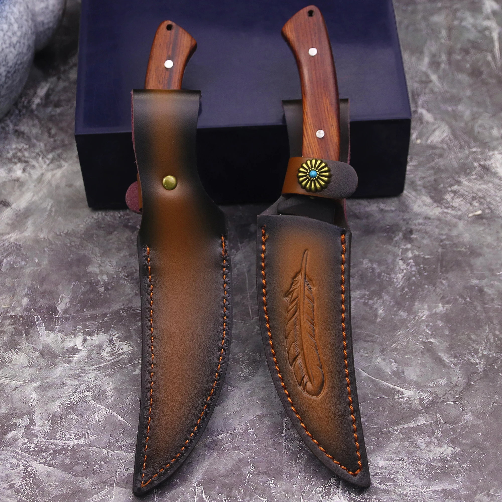 WPKOPYA США Япония охотничий прямой нож + футляр спасательный тактический для