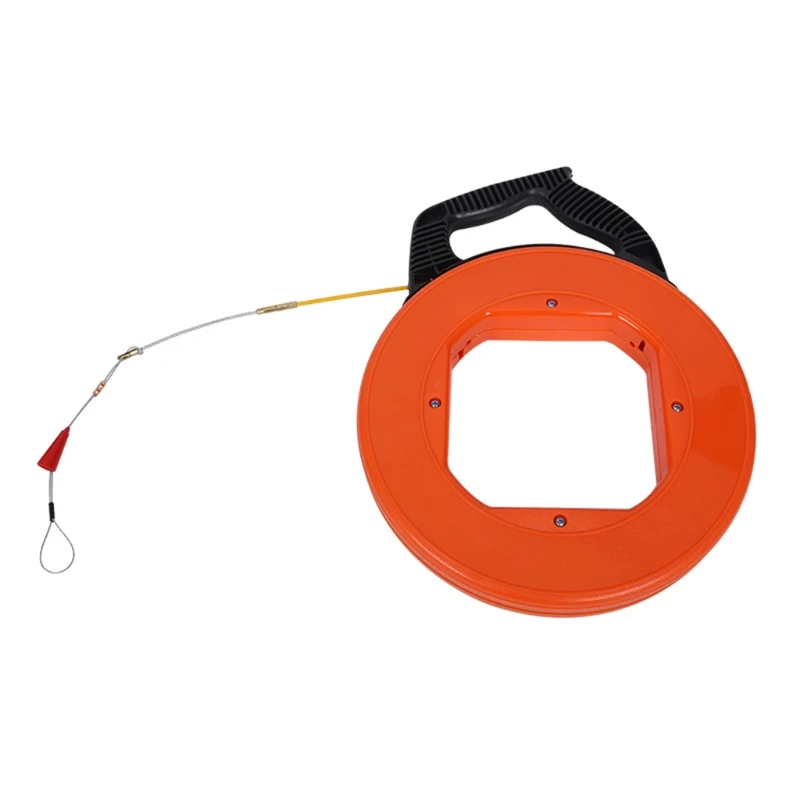 

82/98 FT Fish Tape Steel Fiber Fish Tape Reel For Electric Communication Wire Electrician Threading